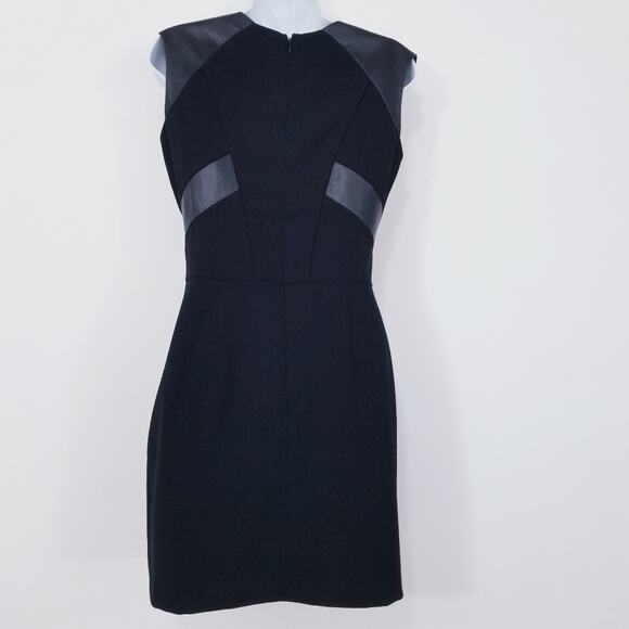 The Kooples Leather Details Sheath Dress Slit - Picture 4 of 12